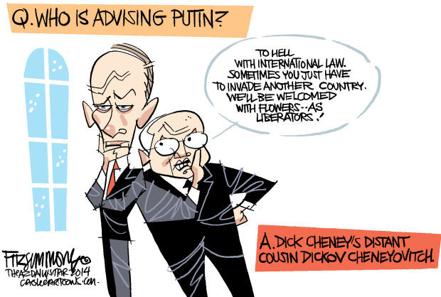 Daily Fitz Cartoon: Putin's think tank
